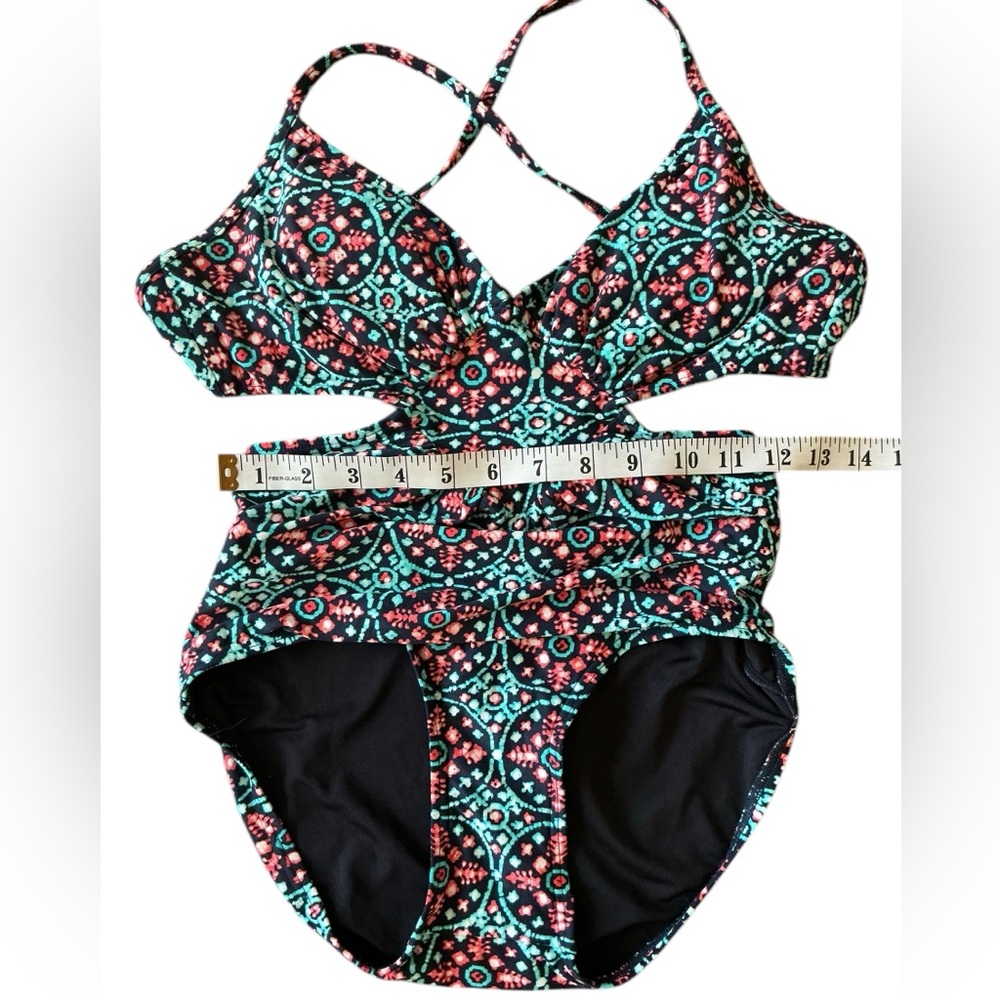 Michael Kors Cutout One Piece Swimsuit Size 8 - Picture 6 of 8